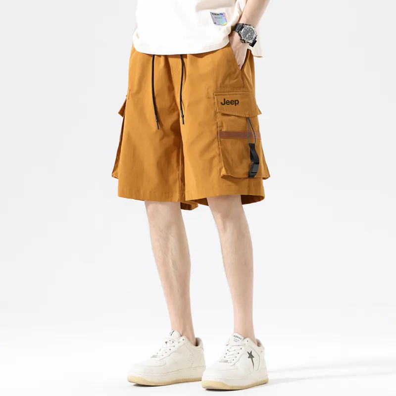 Jeep Gorpcore Versatile Parachute Cargo Shorts Unisex-15
