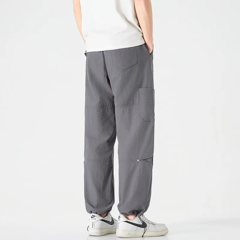 Jeep Individual Lace Up Straight Fit Casual Pants Unisex-79