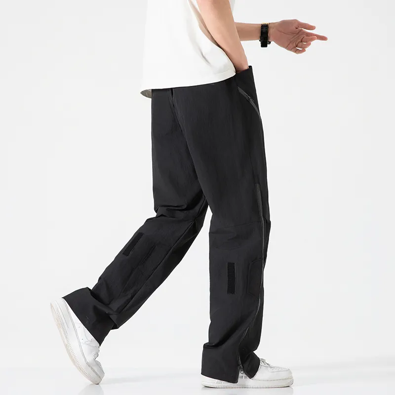Jeep Individual Lace Up Straight Fit Casual Pants Unisex-167