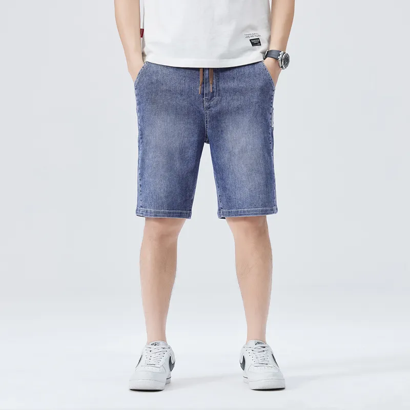 Jeep Lace Up Knee Length Denim Shorts Unisex-2