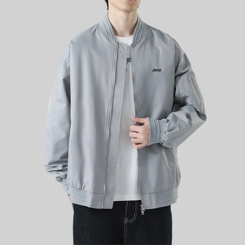 Jeep Preppy Style Loose Fit Drop Shoulder Sleeve Jackets & Coats Unisex-7