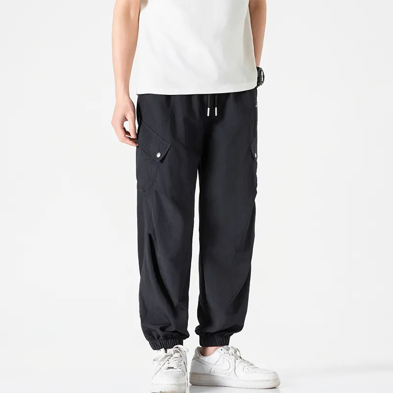 Jeep Individual Lace Up Straight Fit Casual Pants Unisex-44