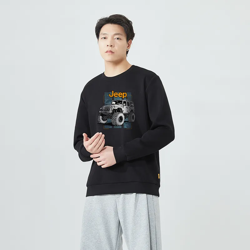 Jeep Pullover Long Sleeved Crew Neck Sweatshirt Unisex-28