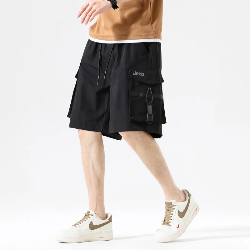 Jeep Gorpcore Versatile Parachute Cargo Shorts Unisex-9