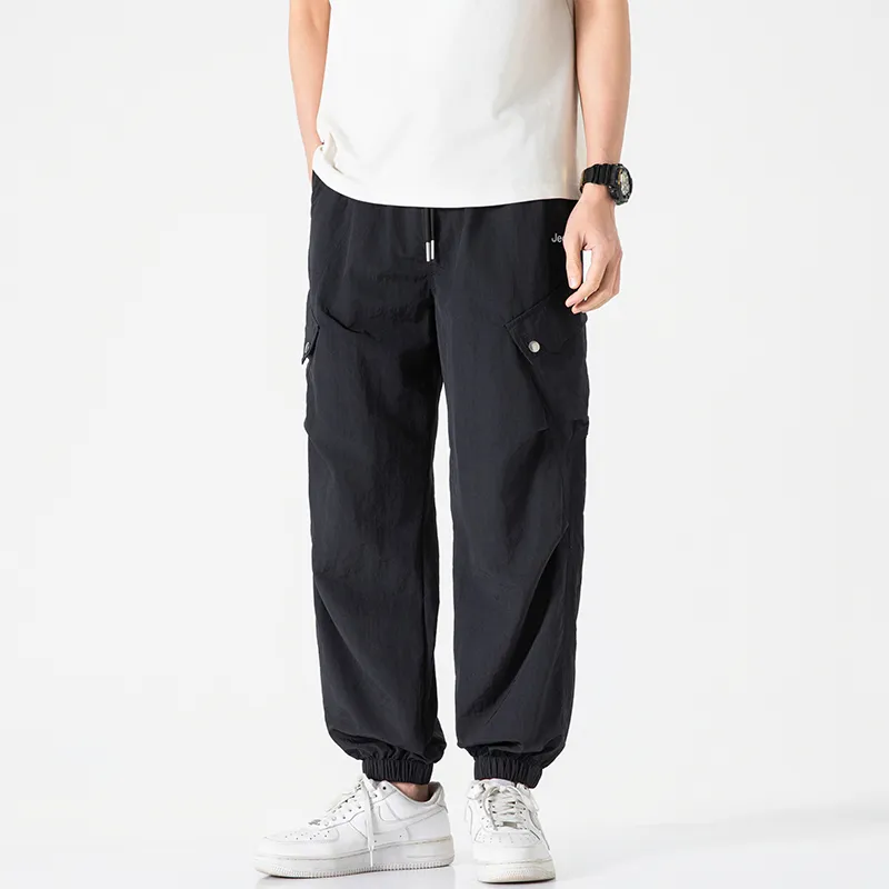 Jeep Individual Lace Up Straight Fit Casual Pants Unisex-42