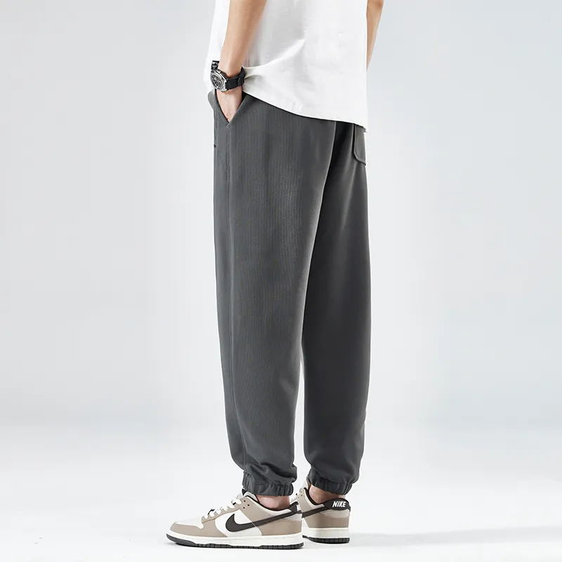 Jeep Elastic Straight Fit Elastic Cuff Lace Up Casual Pants Unisex-27