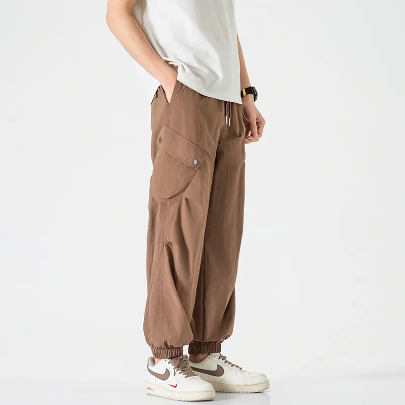 Jeep Individual Lace Up Straight Fit Casual Pants Unisex-25