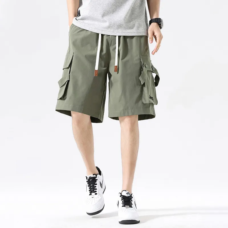Jeep Gorpcore Versatile Parachute Cargo Shorts Unisex-35
