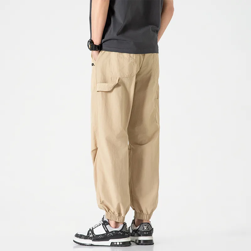 Jeep Individual Lace Up Straight Fit Casual Pants Unisex-207