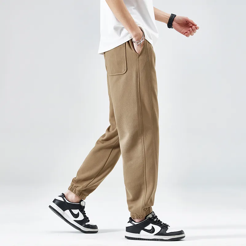 Jeep Elastic Straight Fit Elastic Cuff Lace Up Casual Pants Unisex-37