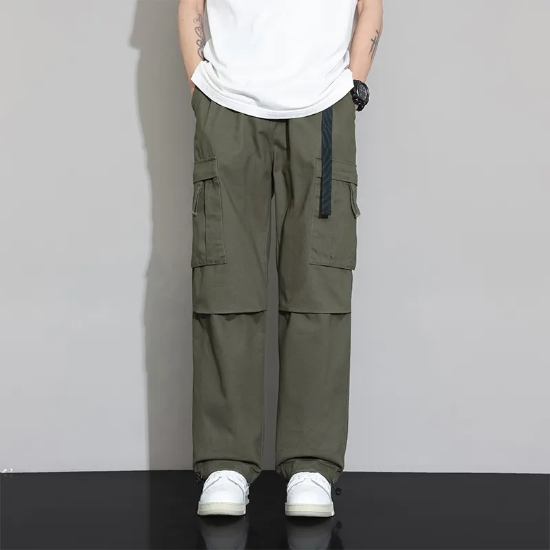 Jeep Draped Versatile Casual Cargo Pants Unisex-12