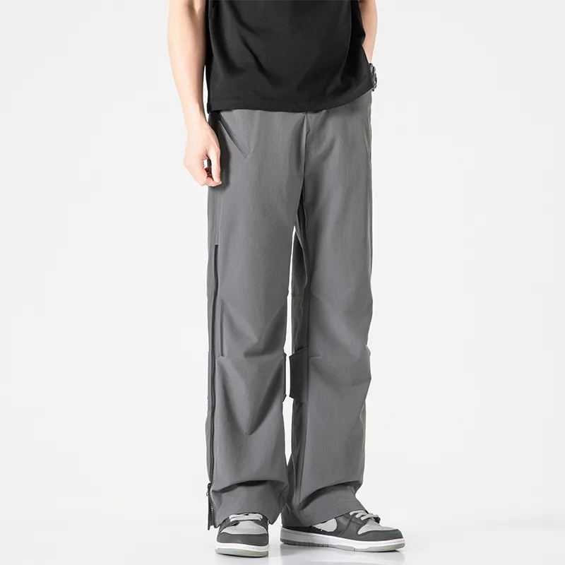 Jeep Individual Lace Up Straight Fit Casual Pants Unisex-152