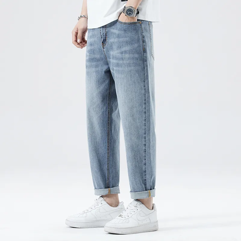 Jeep Straight Fit Draped Thin Jeans Unisex-4