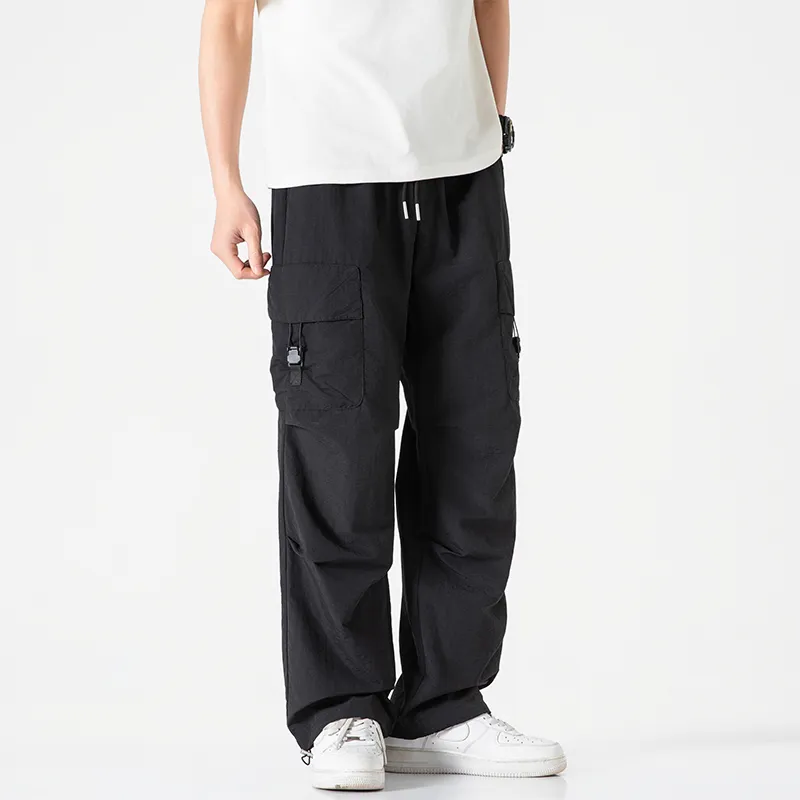 Jeep Individual Lace Up Straight Fit Casual Pants Unisex-112