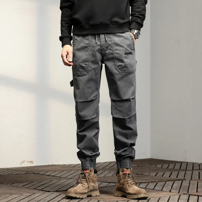 Jeep Straight Fit Casual Draped Cooling Sensation Cargo Pants Unisex-7