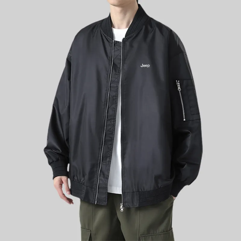 Jeep Preppy Style Loose Fit Drop Shoulder Sleeve Jackets & Coats Unisex-4