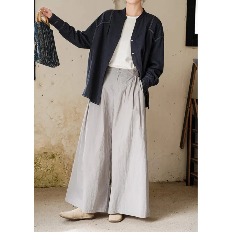 KERANPUJIAN Casual Pants Women's Cool Capital Gray-2