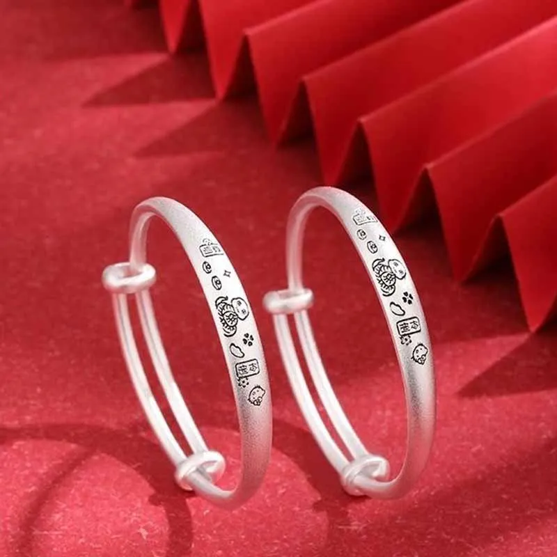 AITAO Foot Silver Bracelet 999 Fine Silver Women's-2