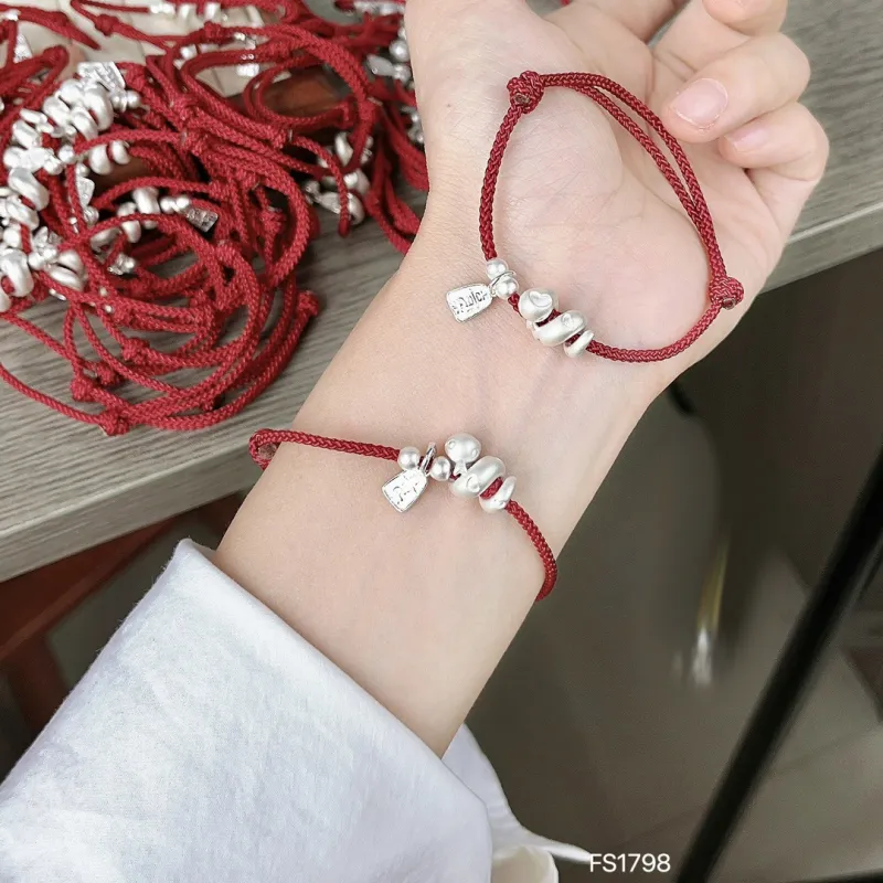 AITAO Foot Silver Bracelet 999 Fine Silver Unisex-1