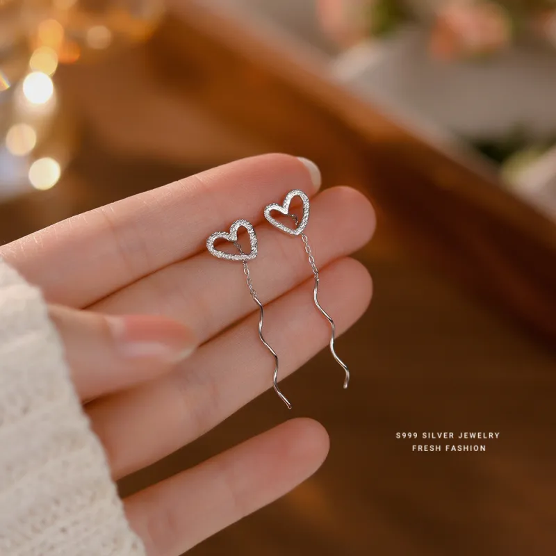 AITAO 999 Fine Silver Drop Earrings Women's-1