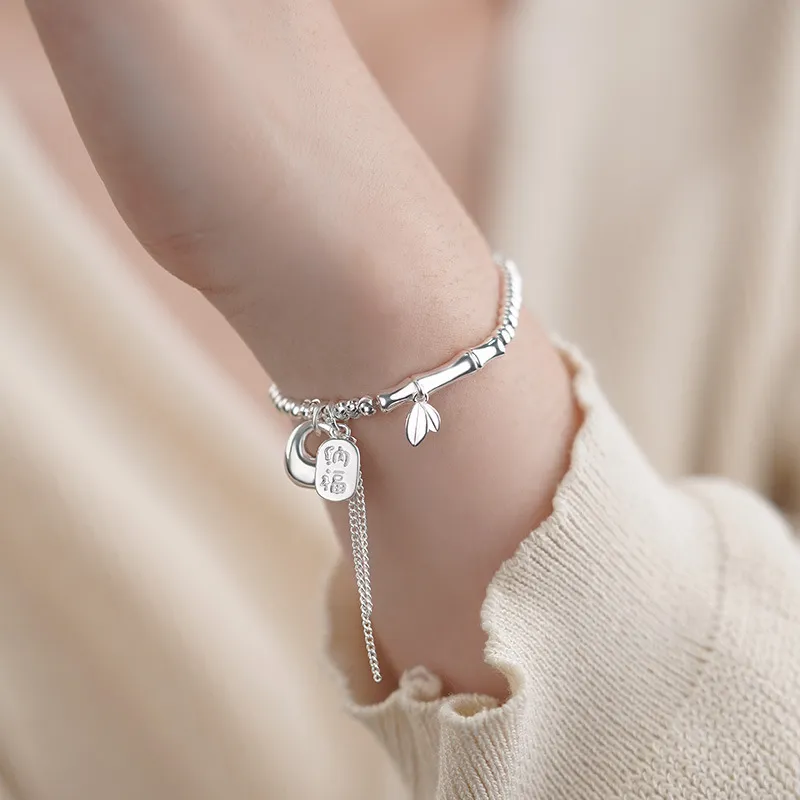AITAO S 999 Fine Silver Pure Silver Bracelets Women's-3