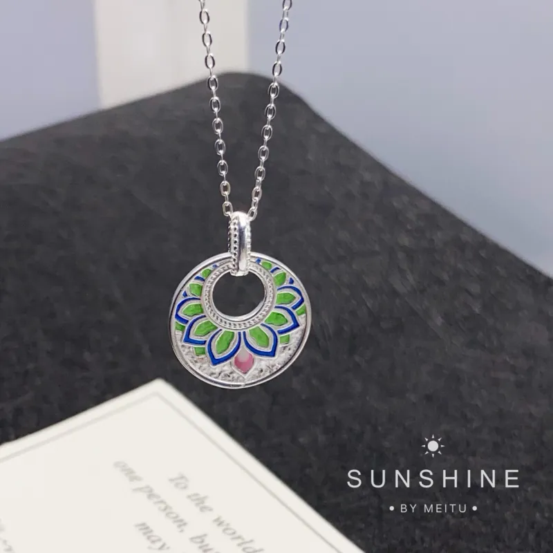 AITAO 999 Fine Silver Sterling Silver Necklaces Women's-1