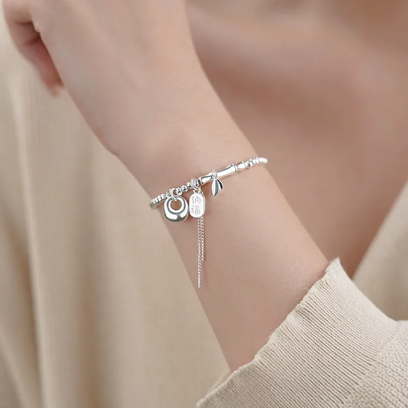 AITAO S 999 Fine Silver Pure Silver Bracelets Women's-2