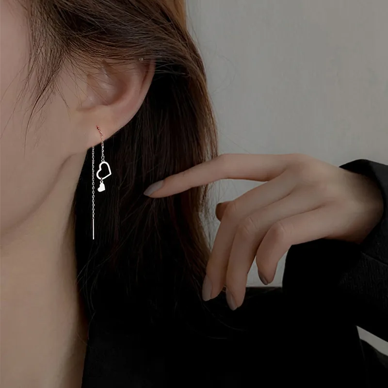 AITAO 999 Fine Silver Drop Earrings Women's-2