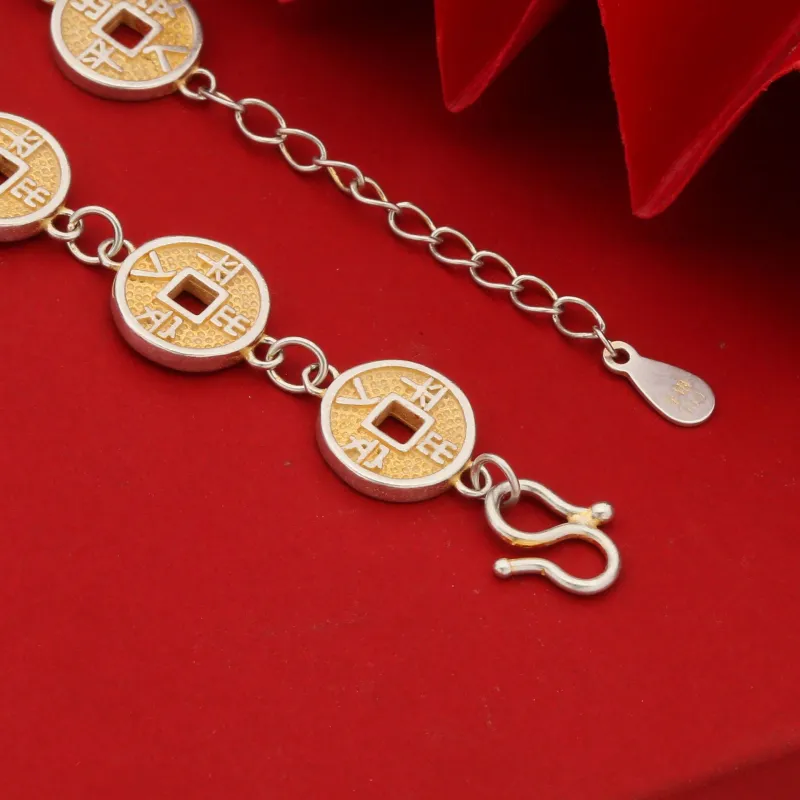 AITAO 999 Fine Silver Pure Silver Bracelets Women's-1