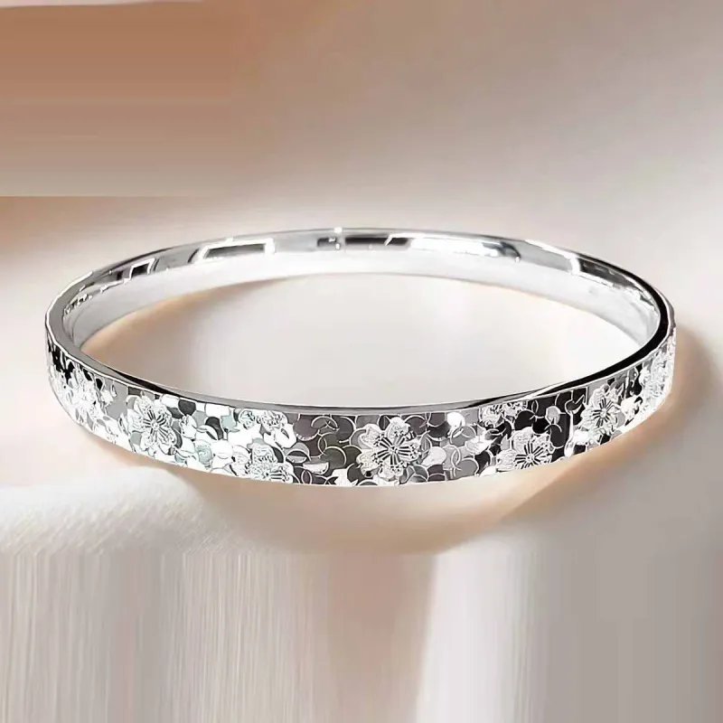 AITAO Foot Silver Bracelet 999 Fine Silver Women's-1