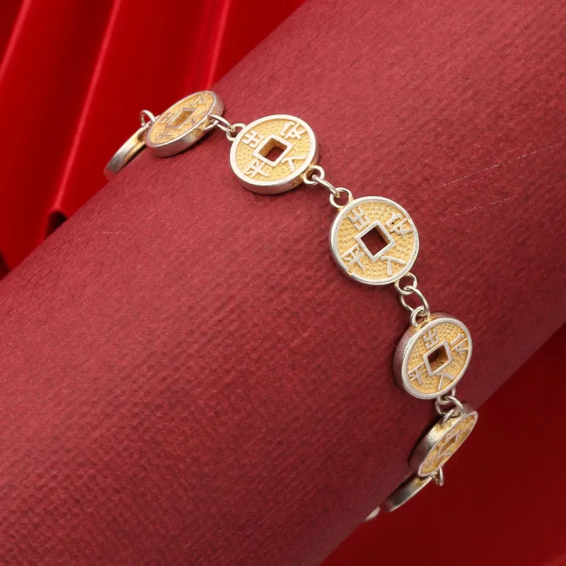 AITAO 999 Fine Silver Pure Silver Bracelets Women's-2