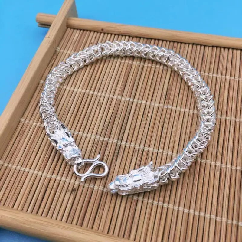AITAO 990 Silver Pure Silver Bracelets Men's-1