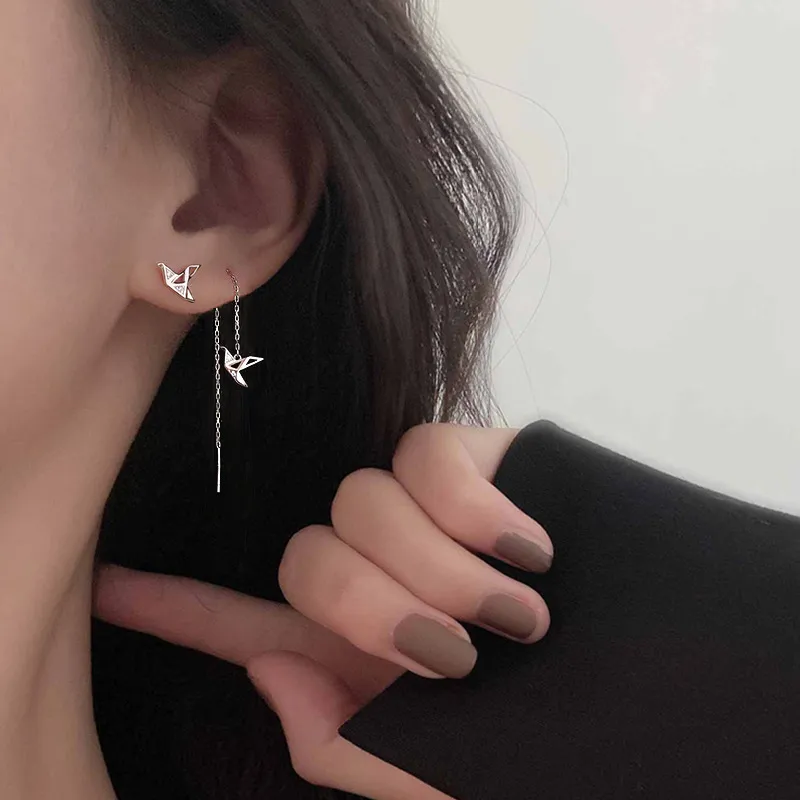 AITAO 999 Fine Silver Drop Earrings Unisex-1
