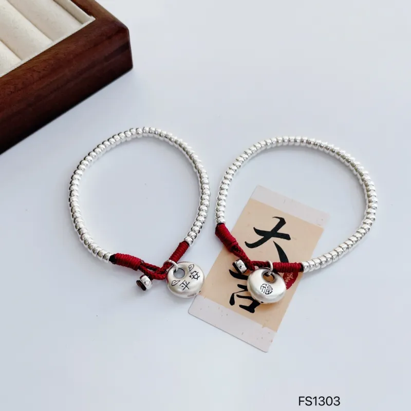 AITAO Foot Silver Bracelet 999 Fine Silver Unisex-3