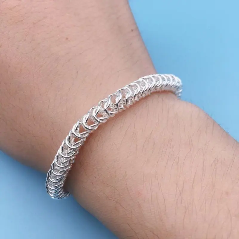 AITAO 990 Silver Pure Silver Bracelets Men's-2