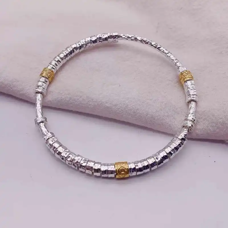 AITAO Sterling Silver Bangle 999 Fine Silver Women's-1