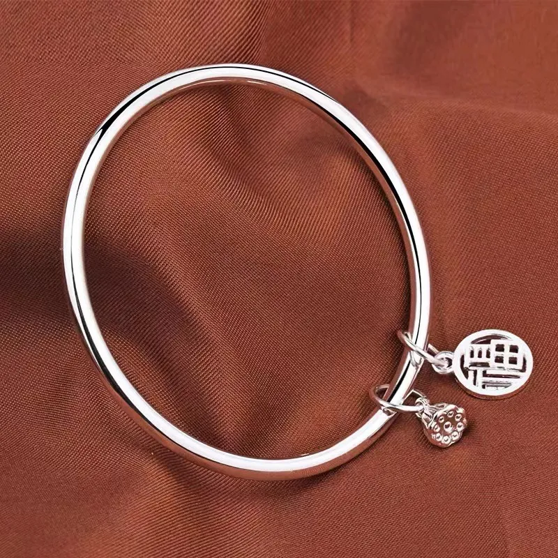 AITAO 999 Fine Silver Bangles Women's-1