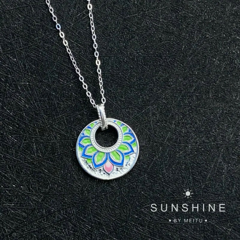 AITAO 999 Fine Silver Sterling Silver Necklaces Women's-4