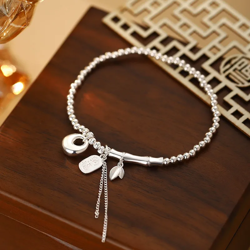 AITAO S 999 Fine Silver Pure Silver Bracelets Women's-4