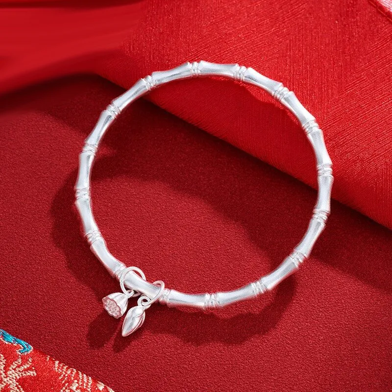 AITAO 999 Fine Silver Sterling Silver Bracelets Women's-7