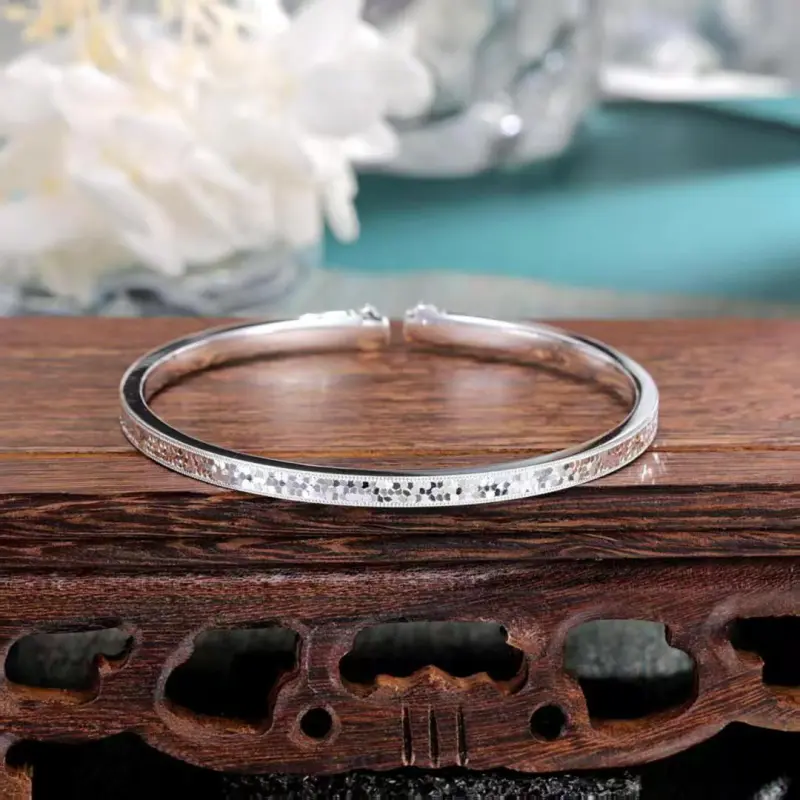 AITAO 999 Fine Silver Bangles Women's-3