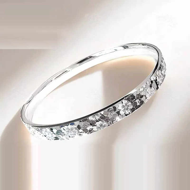 AITAO Foot Silver Bracelet 999 Fine Silver Women's-2