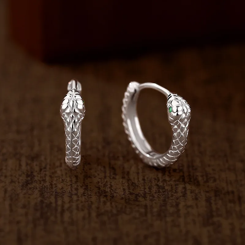 AITAO 999 Fine Silver Sterling Silver Hoop Earrings Unisex-4