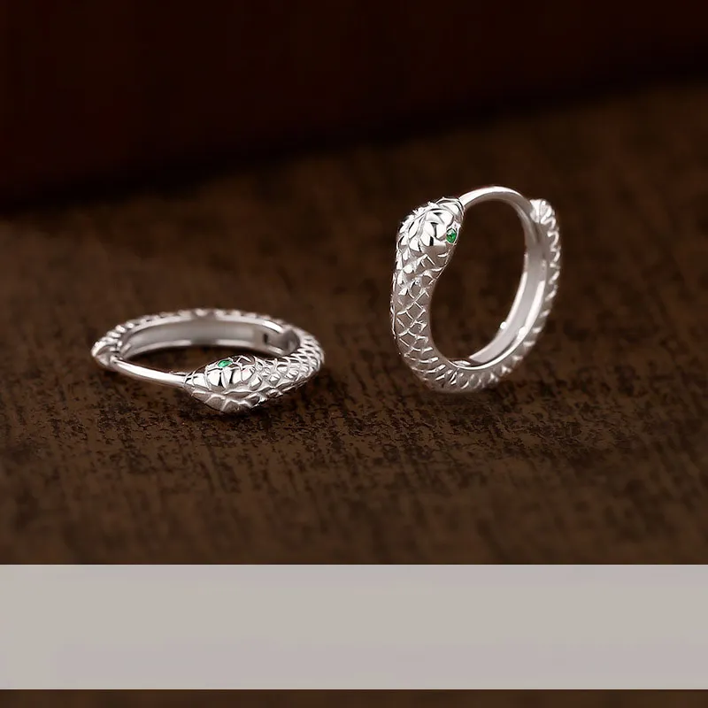 AITAO 999 Fine Silver Sterling Silver Hoop Earrings Unisex-2