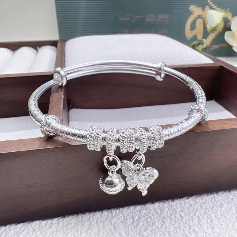 AITAO 999 Fine Silver Sterling Silver Bracelets Women's-2