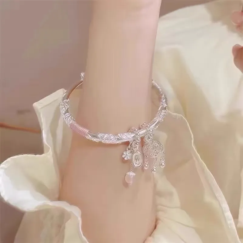 AITAO 999 Fine Silver Sterling Silver Bracelets Women's-4
