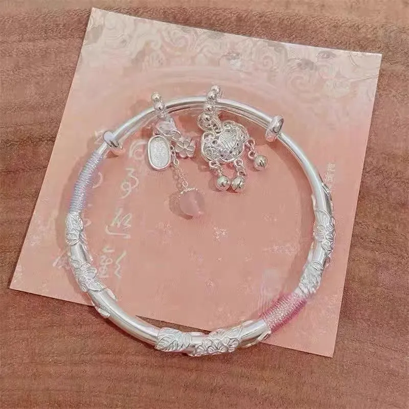AITAO 999 Fine Silver Sterling Silver Bracelets Women's-3