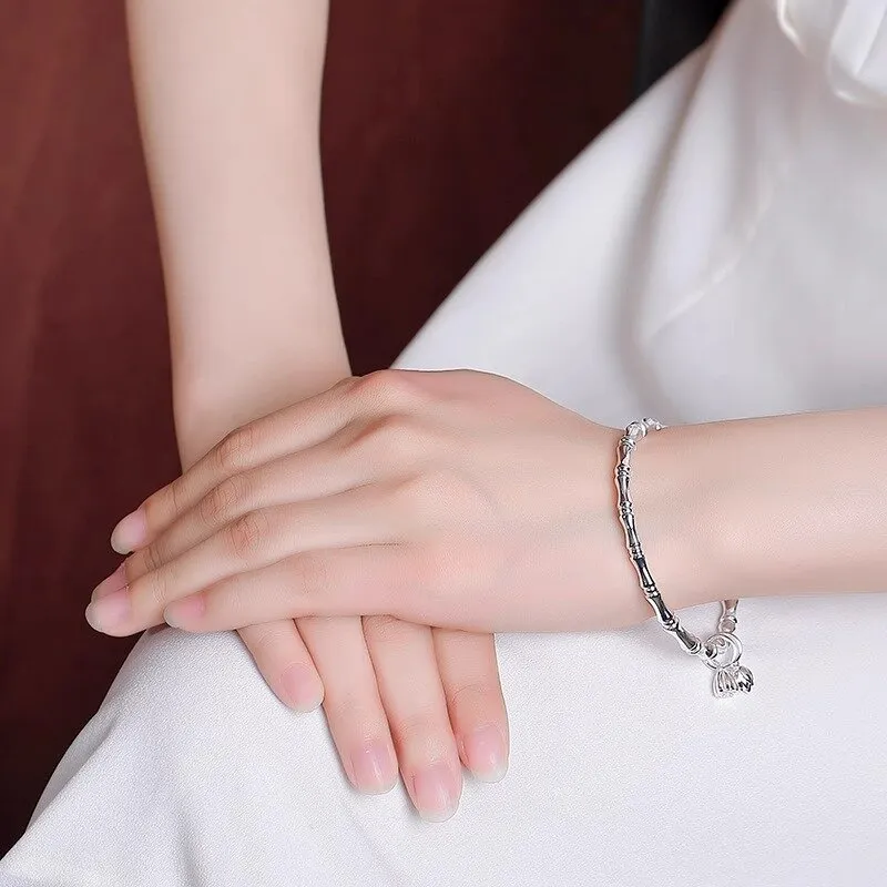 AITAO 999 Fine Silver Sterling Silver Bracelets Women's-1