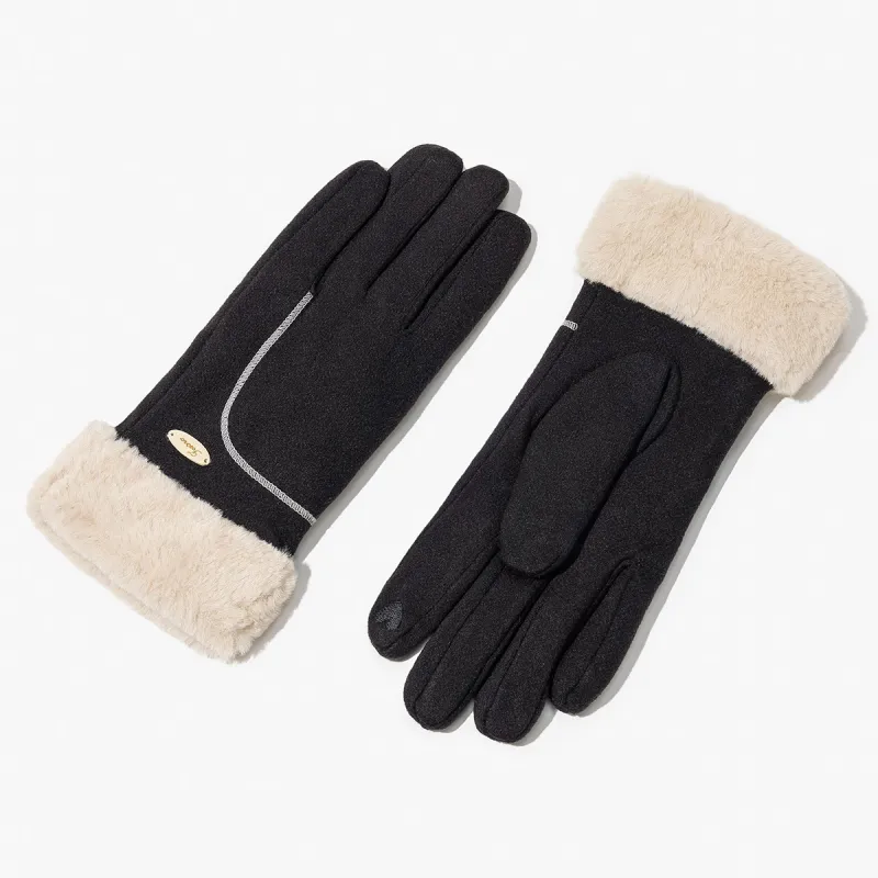 Shanghai Story Polyester Knit Gloves Women's 6 Colors-10