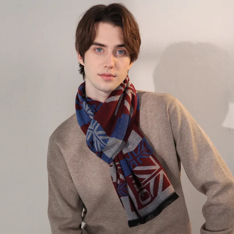Shanghai Story Polyester Knit Scarves Men's-37